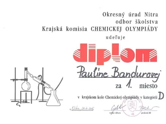 Krajské kolo chemickej olympiády Krajské kolo chemickej olympiády
