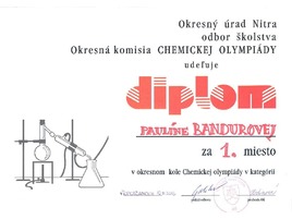 Okresné kolo chemickej olympiády